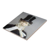 Portret van Giuseppe Verdi, Italiaanse operacompon Tegeltje (Zijkant)