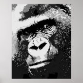 Portret van Gorilla Poster Print (Voorkant)