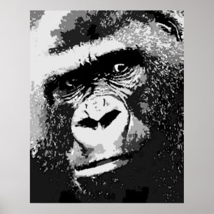 Portret van Gorilla Poster Print