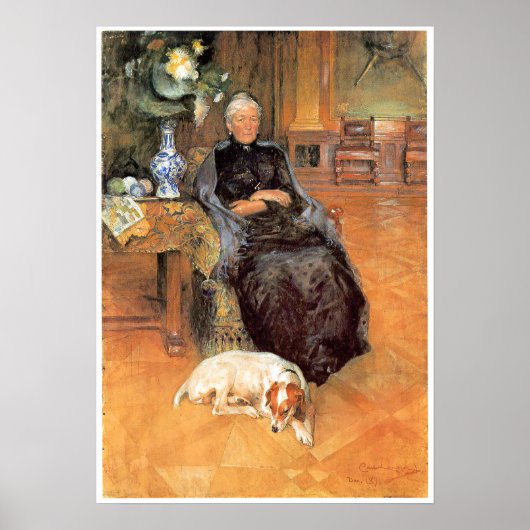 Portret van Gothilda Furstenberg Poster (Voorkant)