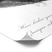 Portret van Gottfried Wilhelm Baron de Leibniz Poster (Hoek)