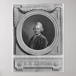 Portret van Gotthold Ephraim Lessing Poster