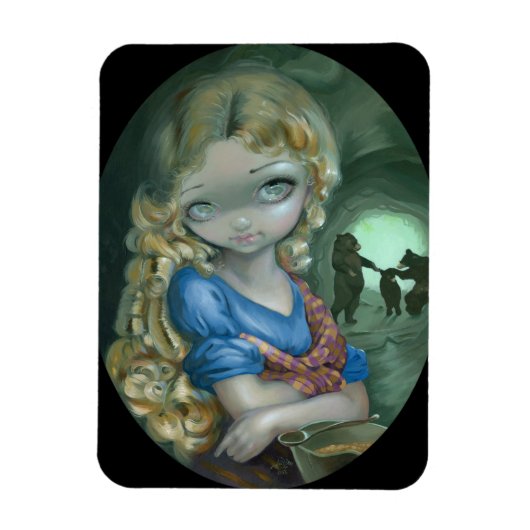 "Portret van Goudlokje" Flex Magnet Magneet (Verticaal)