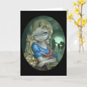 Portret van Goudlokje Wenskaart Kaart (Gele Bloem)