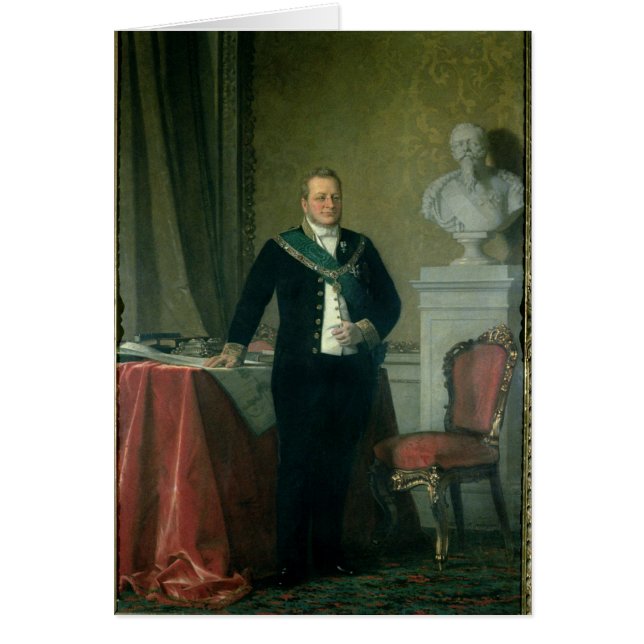 Portret van graaf Camillo Berso van Cavour (Voorkant)
