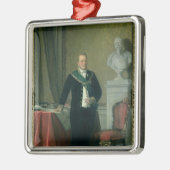 Portret van graaf Camillo Berso van Cavour Metalen Ornament (Links)