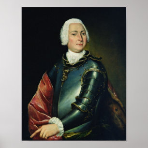 Portret van graaf Ernst Christoph von Manteuffel Poster