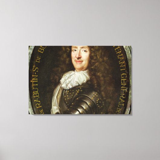 Portret van Graaf Roger Bussy de Rabutin Canvas Afdruk (Voorkant)