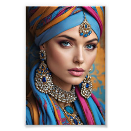 Portret van Grace Foto Afdruk