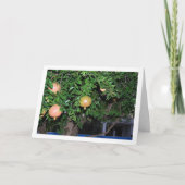 Portret van granaatappelboom kaart (Voorkant)