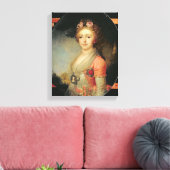 Portret van Grand Duchess Alexandra, c.1798 Canvas Afdruk (Insitu (Woonkamer))