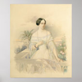 Portret van Grand Duchess Olga Nikolaevna, 1846 Poster (Voorkant)