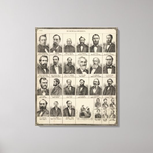 Portret van Greenleaf, Minnesota Canvas Afdruk (Voorkant)