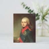 Portret van Groothertog Konstantin Pavlovitsj Briefkaart (Staand voorkant)