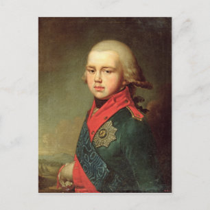 Portret van Groothertog Konstantin Pavlovitsj Briefkaart