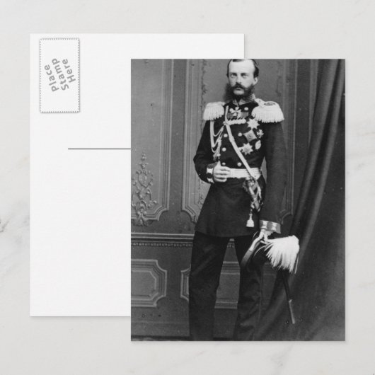 Portret van Groothertog Michael Nikolajevitsj Briefkaart (Voorkant / Achterkant)