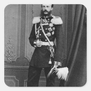 Portret van Groothertog Michael Nikolajevitsj Vierkante Sticker