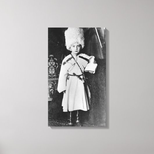 Portret van Groothertog Nicholas Mikhailovich Canvas Afdruk (Voorkant)