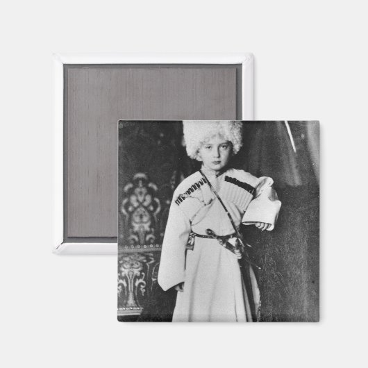 Portret van Groothertog Nicholas Mikhailovich Magneet (Voorkant / Achterkant)