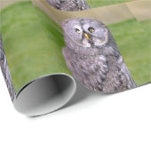 Portret van grote grijze briefkaart vierkante stic cadeaupapier (Rol Hoek)