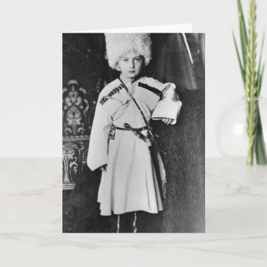 Portret van Grote Hertog Nicholas Mikhailovich Kaart (Voorkant)