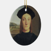 Portret van Guidobaldo da Montefeltro, hertog van Keramisch Ornament (Rechts)