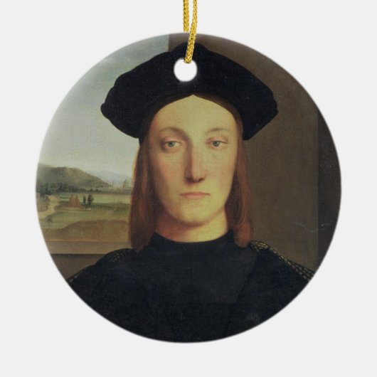 Portret van Guidobaldo da Montefeltro, hertog van Keramisch Ornament (Voorkant)