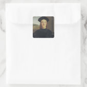 Portret van Guidobaldo da Montefeltro, hertog van  Vierkante Sticker (Tas)