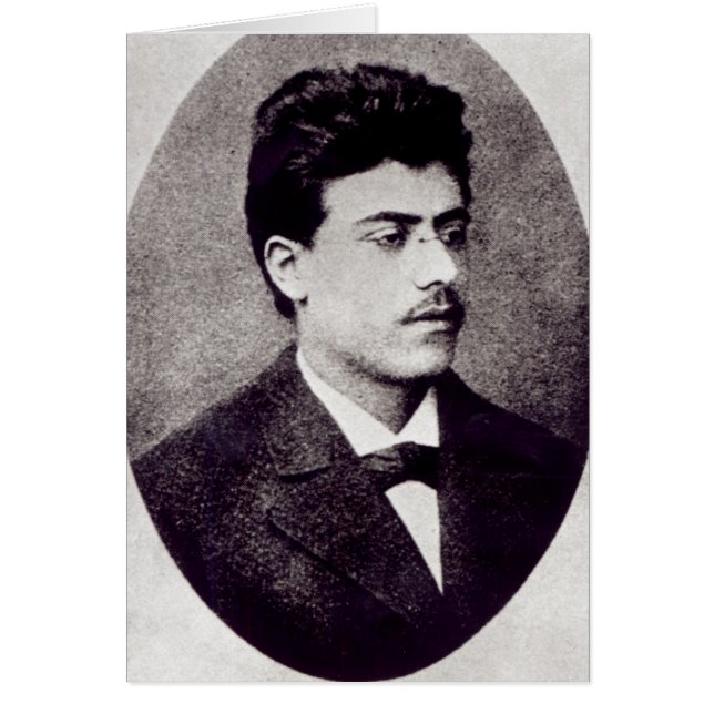 Portret van Gustav Mahler, 1878 (Voorkant)