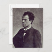 Portret van Gustav Mahler, 1897 Briefkaart (Voorkant / Achterkant)
