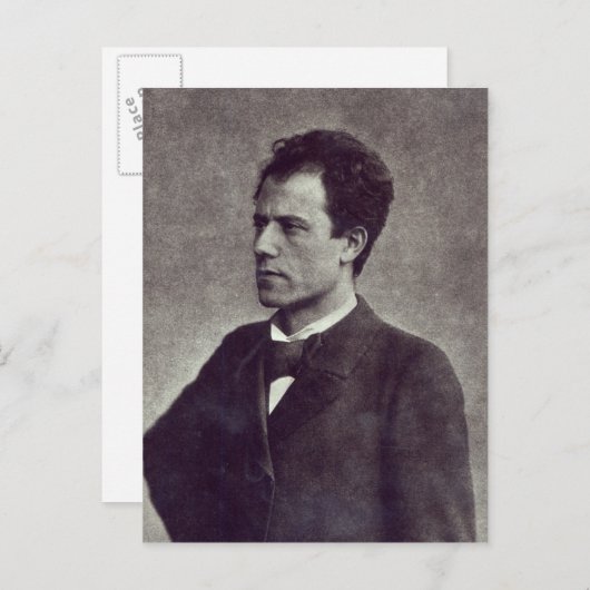 Portret van Gustav Mahler, 1897 Briefkaart (Voorkant / Achterkant)
