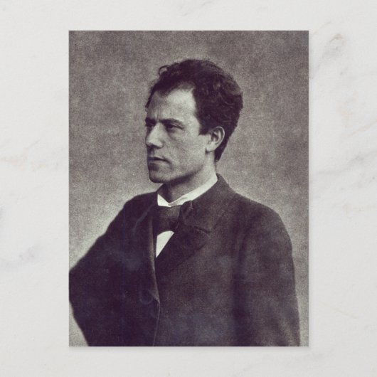 Portret van Gustav Mahler, 1897 Briefkaart (Voorkant)