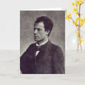 Portret van Gustav Mahler, 1897 Kaart (Gele Bloem)