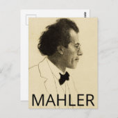 Portret van Gustav Mahler (1902) Briefkaart (Voorkant / Achterkant)