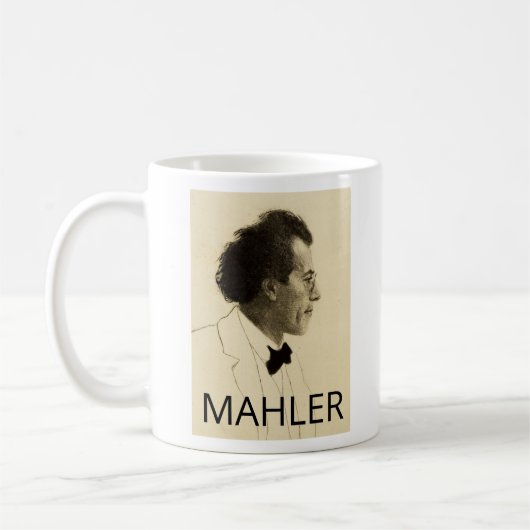 Portret van Gustav Mahler (1902) Koffiemok (Links)