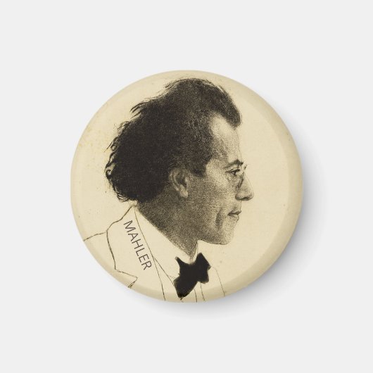 Portret van Gustav Mahler (1902) Magneet (Voorkant)