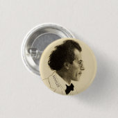 Portret van Gustav Mahler (1902) Ronde Button 3,2 Cm (Voorkant /achterkant)