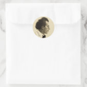 Portret van Gustav Mahler (1902) Ronde Sticker (Tas)