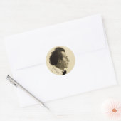 Portret van Gustav Mahler (1902) Ronde Sticker (Envelop)
