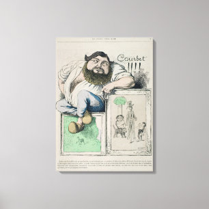 Portret van Gustave Courbet (1819-77) illustratie Canvas Afdruk
