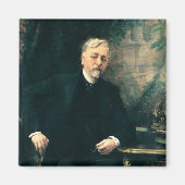 Portret van Gustave Eiffel 1905 Magneet (Voorkant)
