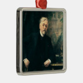 Portret van Gustave Eiffel 1905 Metalen Ornament (Rechts)