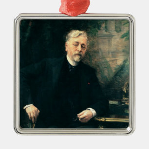 Portret van Gustave Eiffel 1905 Metalen Ornament