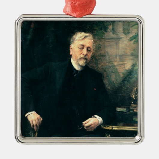 Portret van Gustave Eiffel 1905 Metalen Ornament (Voorkant)