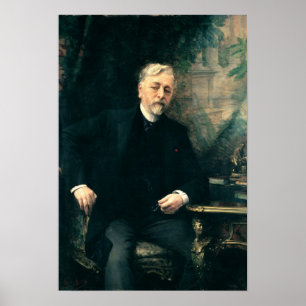 Portret van Gustave Eiffel 1905 Poster