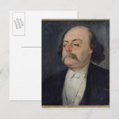 Portret van Gustave Flaubert 1868-81 Briefkaart (Voorkant / Achterkant)