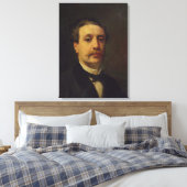 Portret van Guy de Maupassant 1876 Canvas Afdruk (Insitu (Slaapkamer))