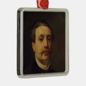 Portret van Guy de Maupassant 1876 Metalen Ornament (Rechts)