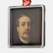Portret van Guy de Maupassant 1876 Metalen Ornament (Links)