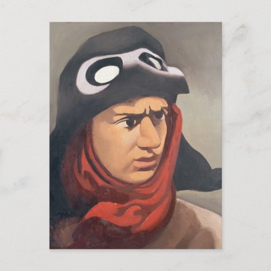 Portret van Guynemer, 1921-23 Briefkaart (Voorkant)
